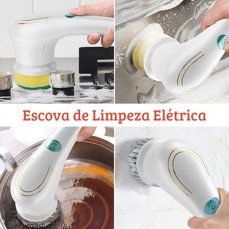 Multifunções Escova de limpeza elétrica, Secador de cozinha, Ferramenta Lavar louça, Banheiro Wash,  USB Carregado, 5 em 1